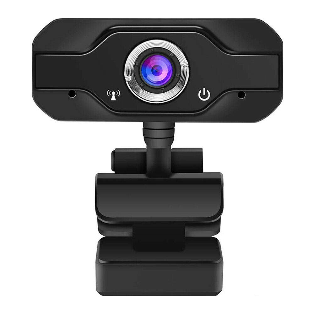 HD 1080P Webcam Mini Computer PC Web Camera with Microphone Rotatable Neck