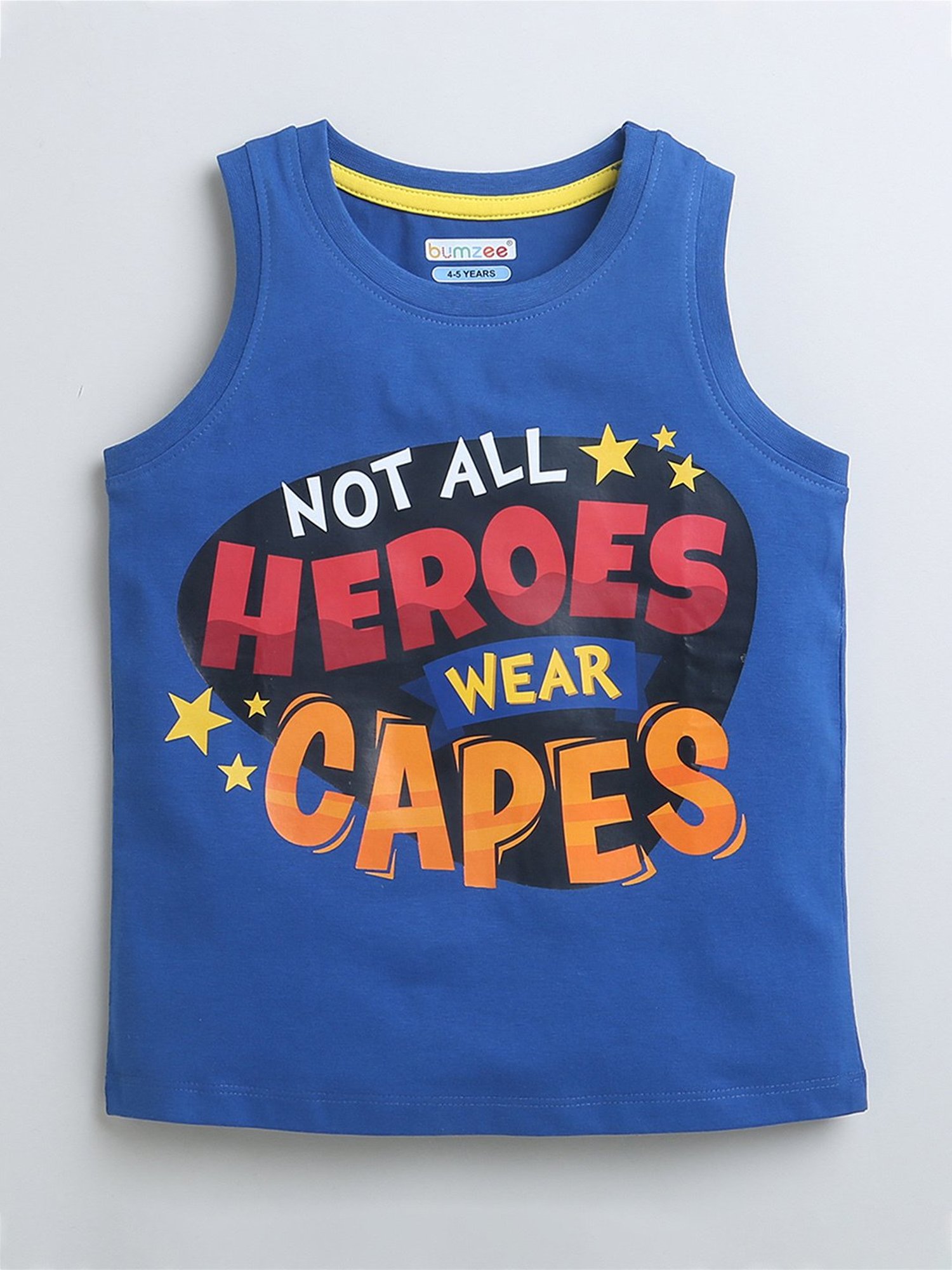 Bumzee Kids Royal Blue Graphic Print T-Shirt