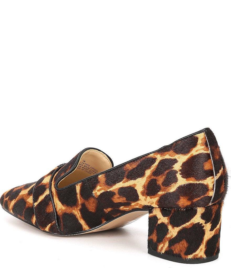 Alex Marie PerisonTwo Leopard Print Haircalf Loafers