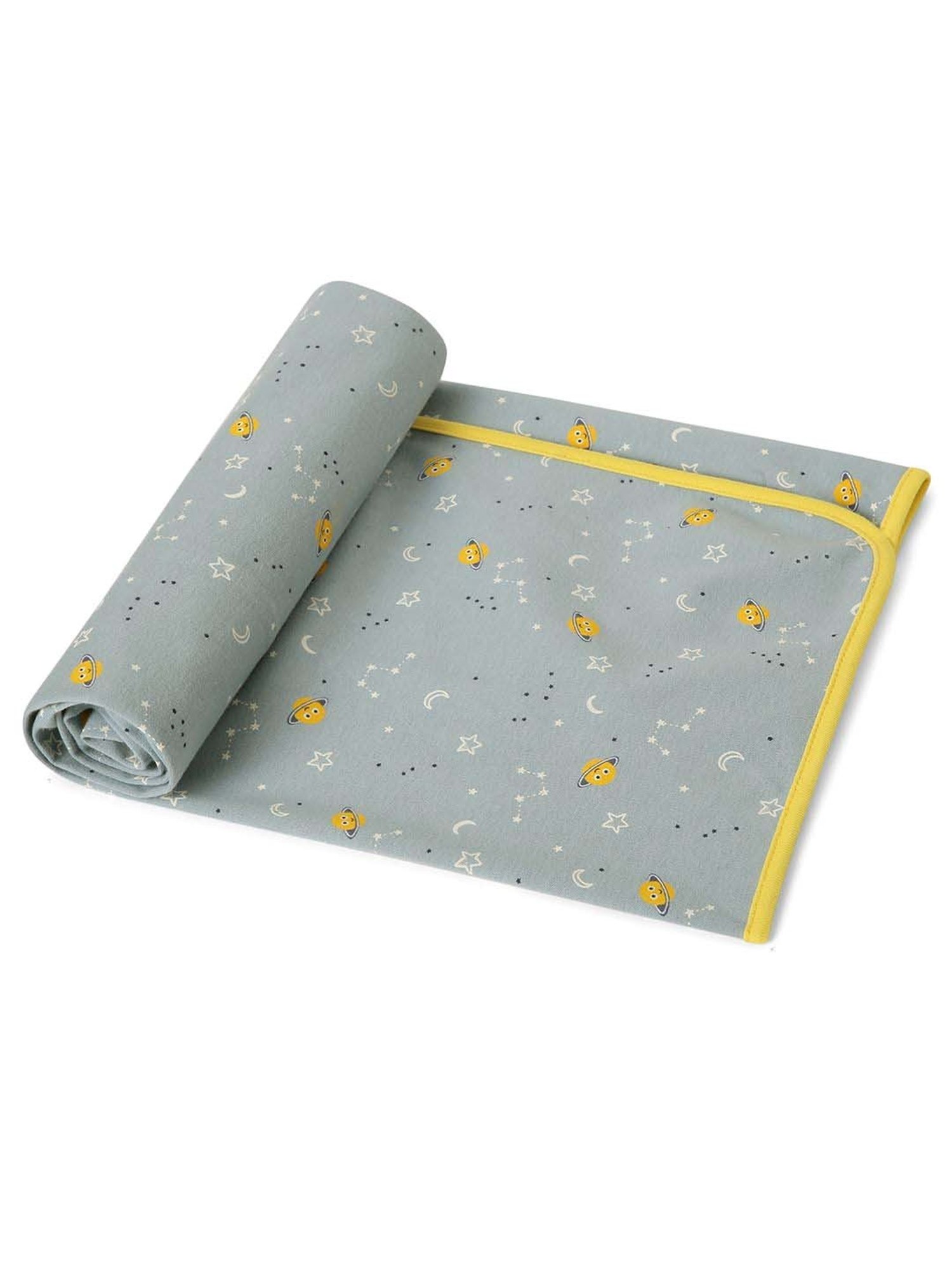 MiArcus Green Polyester 180 GSM Mattress Protectors (0-12 Month) - Set of 1