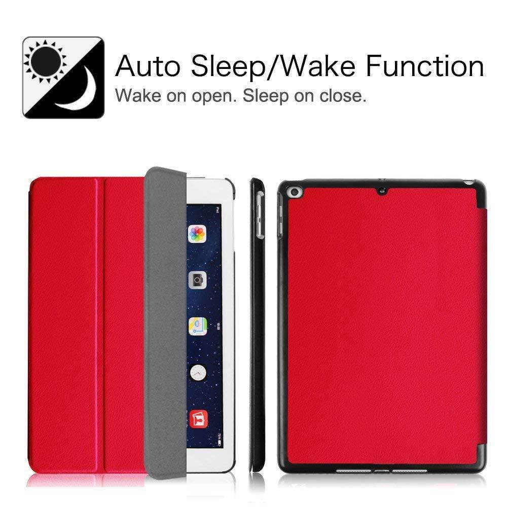 Fintie iPad Air 2 Case - [SlimShell] Ultra Lightweight Stand Smart Protective Cover with Auto Sleep/Wake Feature for Apple iPad Air 2, Red