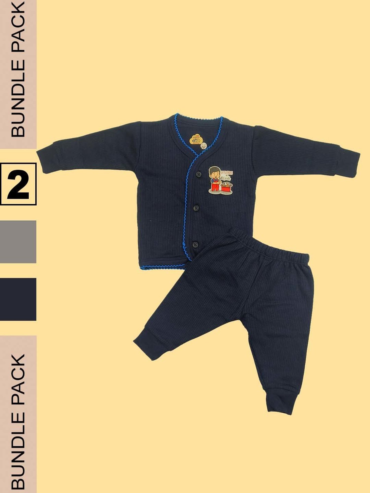 Bodycare Kids Assorted Striped Full Sleeves T-Shirt with Pants