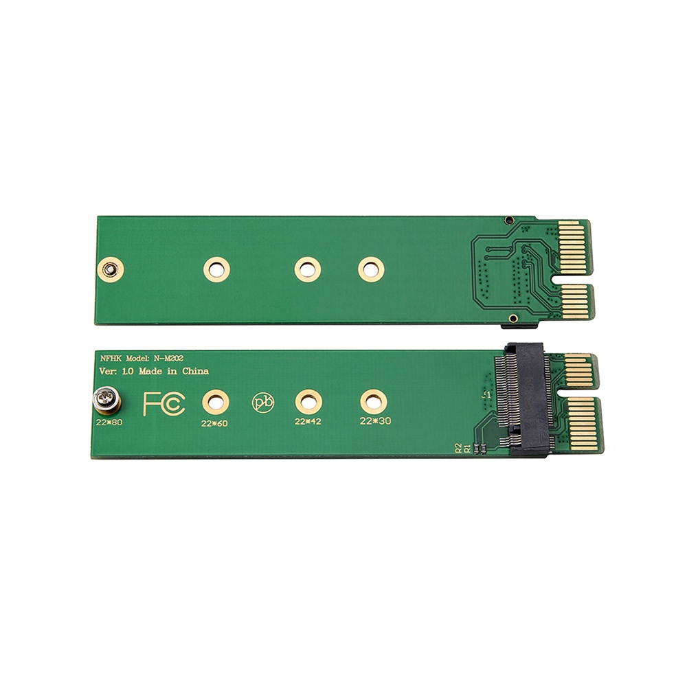 M.2 Hard Disk NVME Adapter Card PCIe to M.2 NGFF Test Card SSD Hard Disk Reader Green