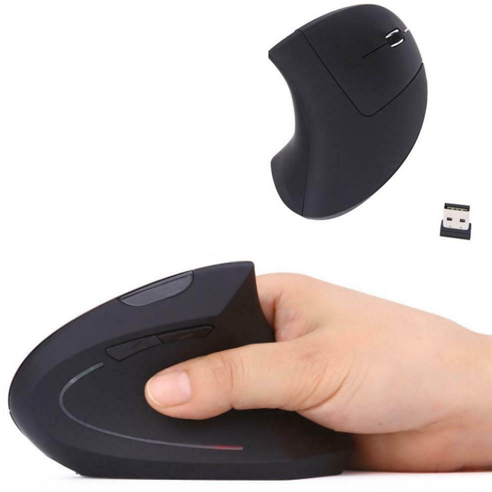 2.4G Wireless Vertical Ergonomic Optical Mouse, 800 / 1200 /1600DPI, 6 Buttons