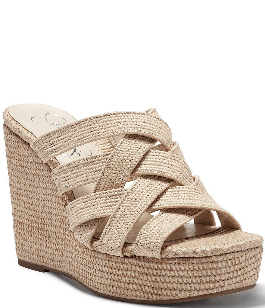 Jessica Simpson Siane Woven Banded Wedges