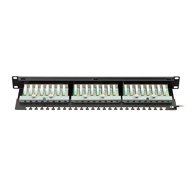 Cat6 FTP 1U Patch Panel 24Port 19 Inch | Dual Krone IDC Entegrade Series