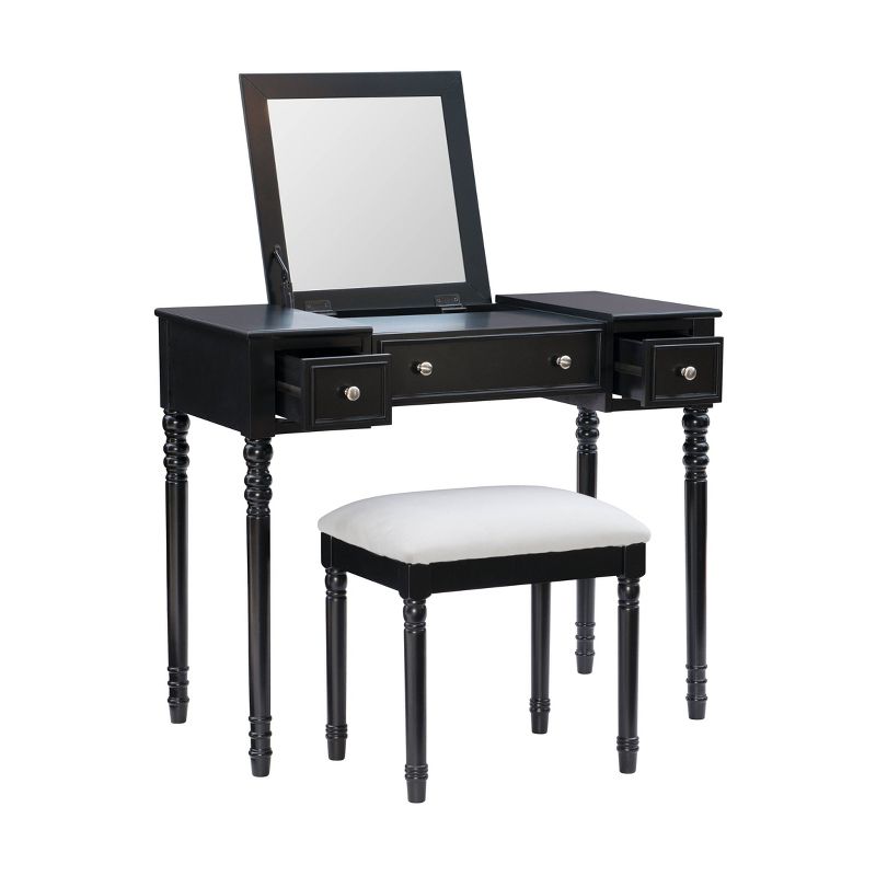 Macie Vanity Black - Linon