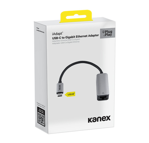 Kanex KU3CGBT USB-C to Gigabit Ethernet Adapter