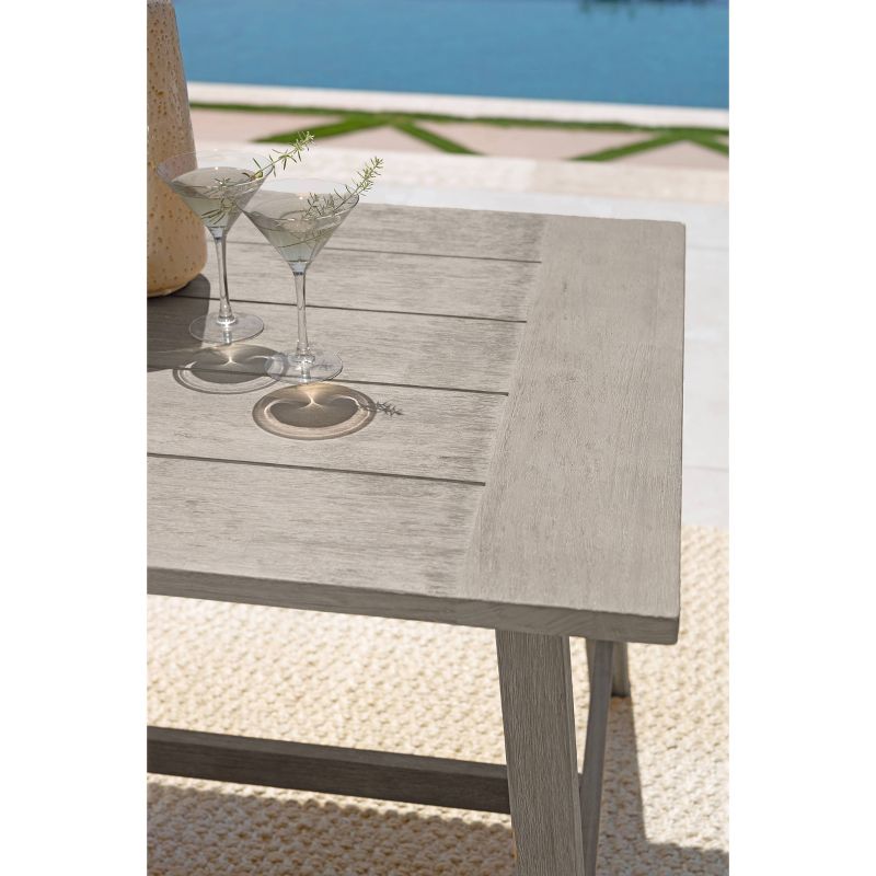 Tanner Outdoor Eucalyptus Wood Rectangular Dining Table - Dark Gray - Coaster