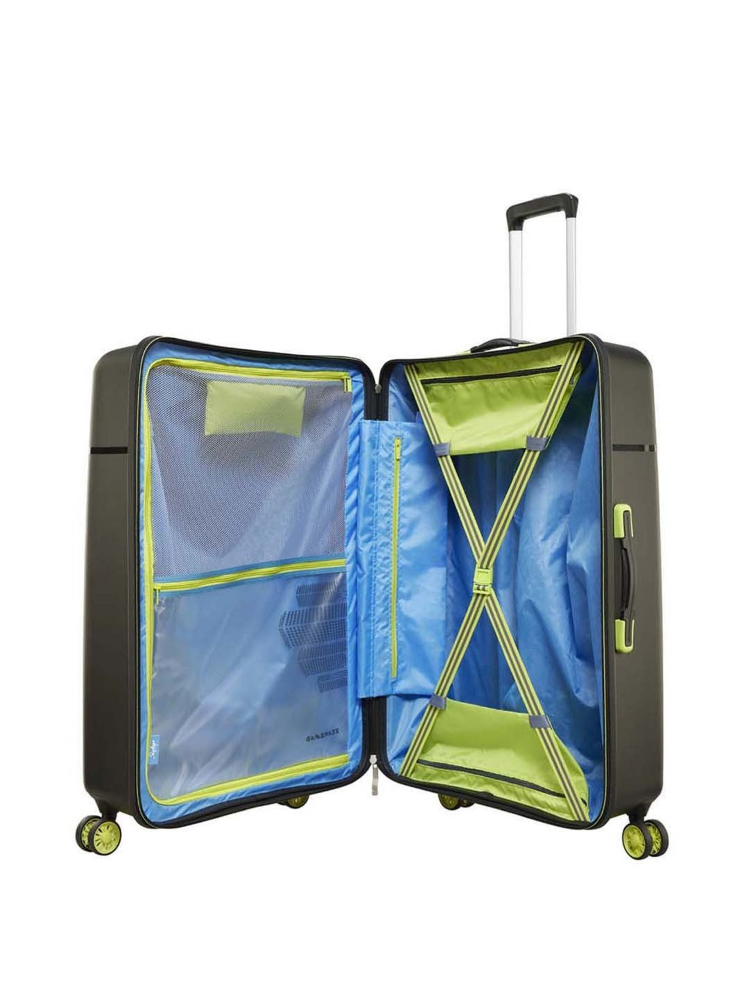 Skybags Cityscape Black Printed Hard Small Trolley Bag - 38 Ltrs