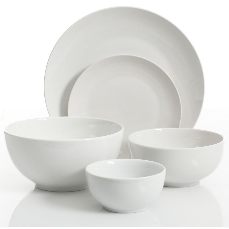 Gibson All U Need 60 Piece Ceramic Dinnerware Combo Set with Drinkware and Flatware