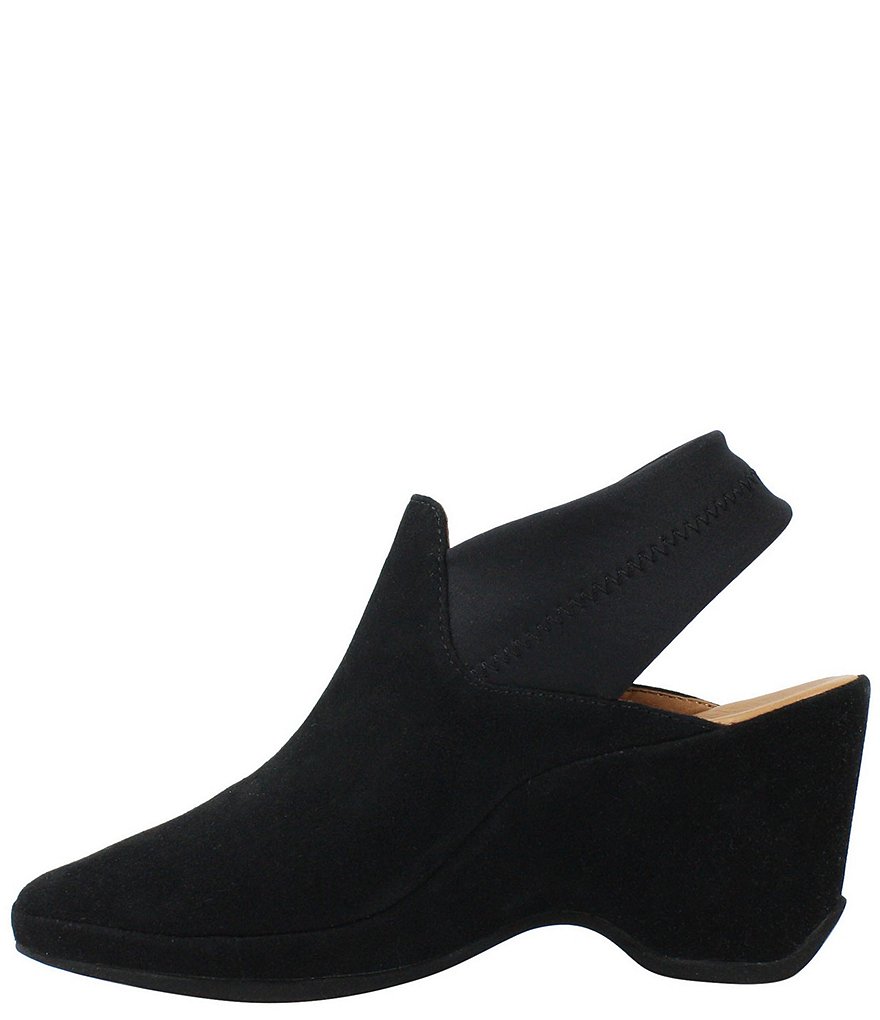 L'Amour Des Pieds Oniella Suede Sling Wedges