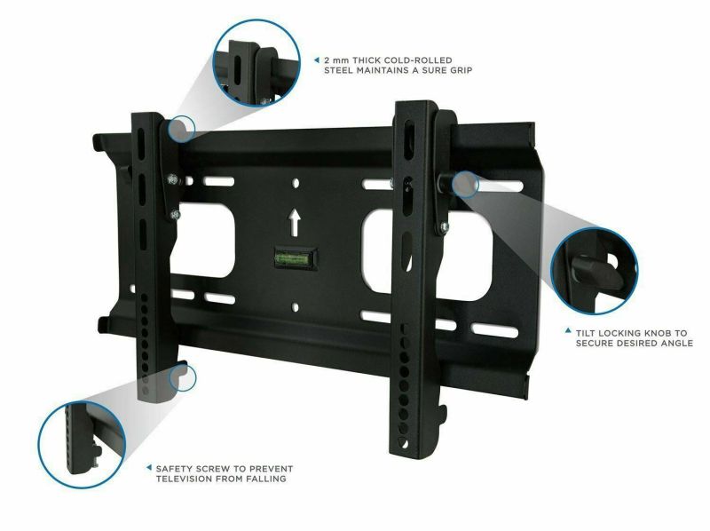 Low Profile Tilting TV Wall Mount for 32" - 55" Inch 165 Lbs Capacity
