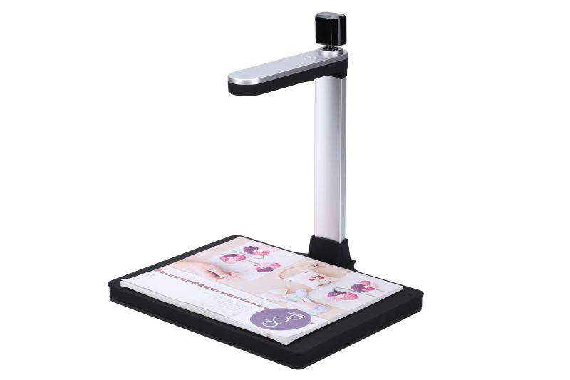BK53 Portable Smart 10MP HD High Speed Book file Document image Scan Camera Scanner Visualizer OCR,Capture A4, Auto-Flatten Deskew Tech,support Windows,For office,classroom,Library, Bank,conference,