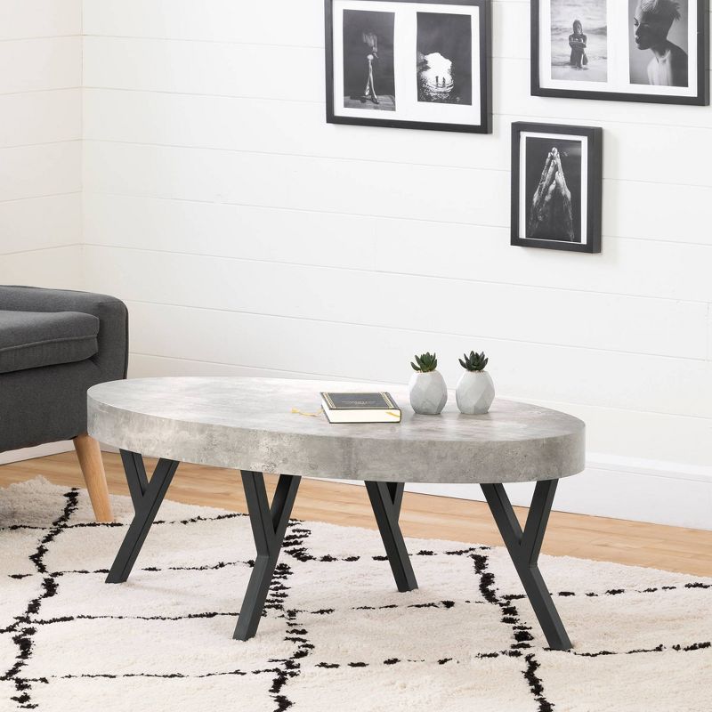 City Life Coffee Table Dark Gray - South Shore