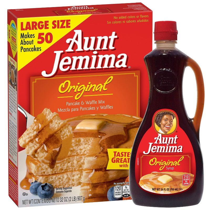 Aunt Jemima Original Pancake & Waffle Mix and Syrup Bundle