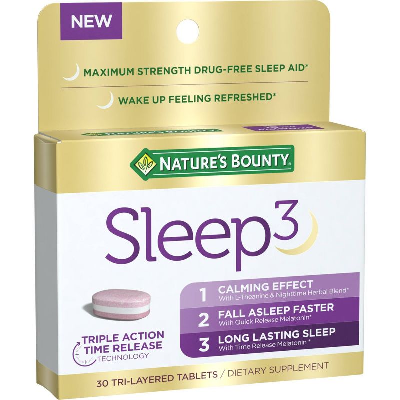 Nature's Bounty Sleep 3 Tri-Layered Tablets - 30ct