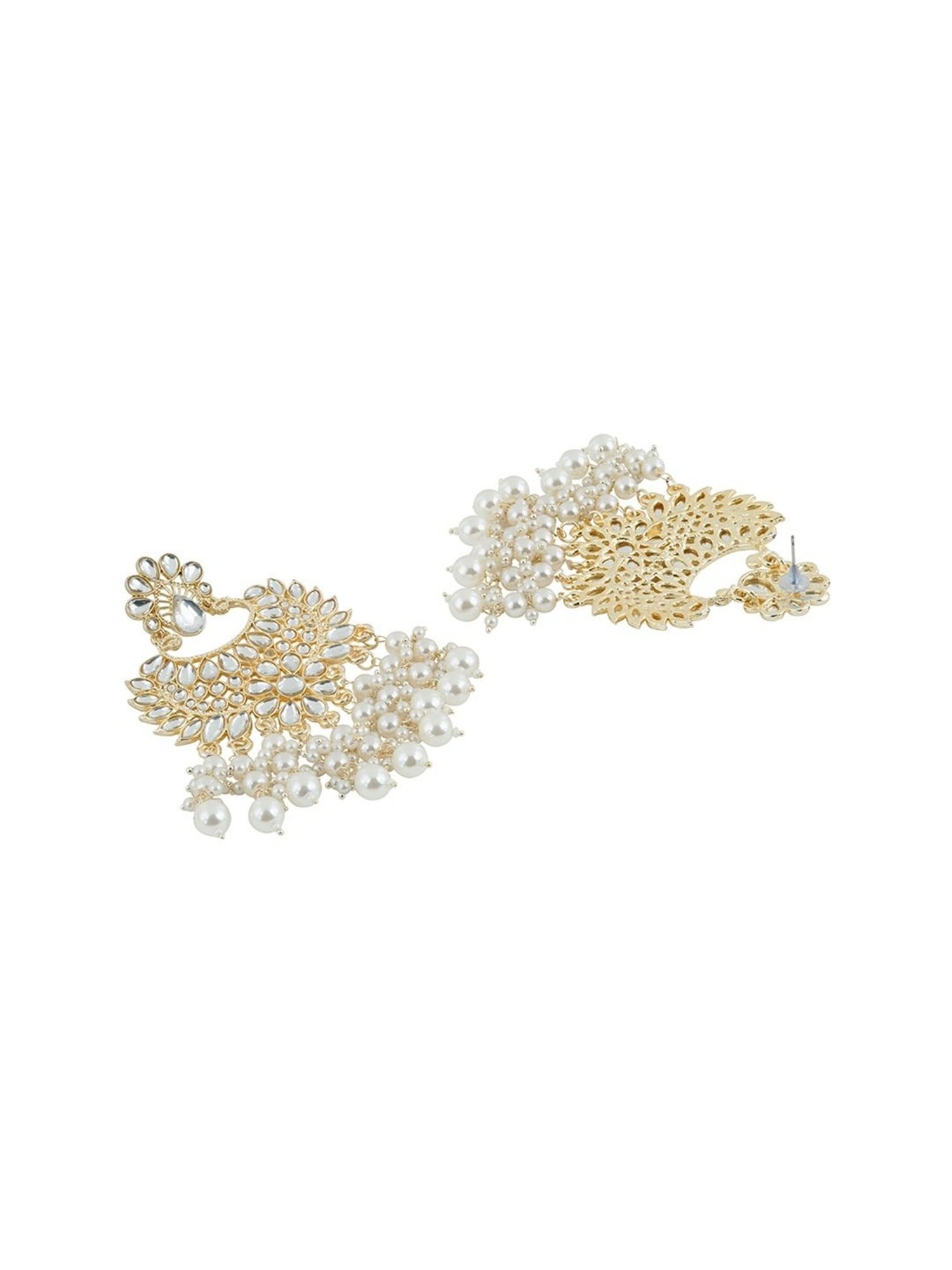 Teejh Aanica Pearl & Polki Dangler Earrings