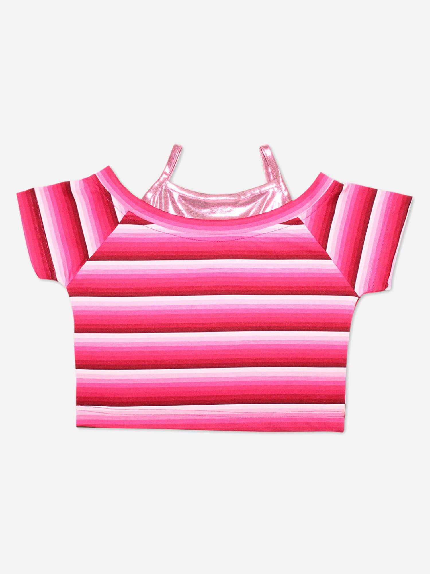 Cutecumber Kids Pink Striped Top