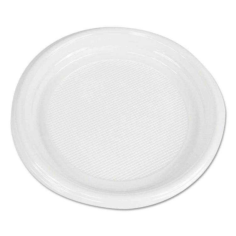 Boardwalk BWKPLTHIPS9WH Hi-Impact Plastic Dinnerware Plate