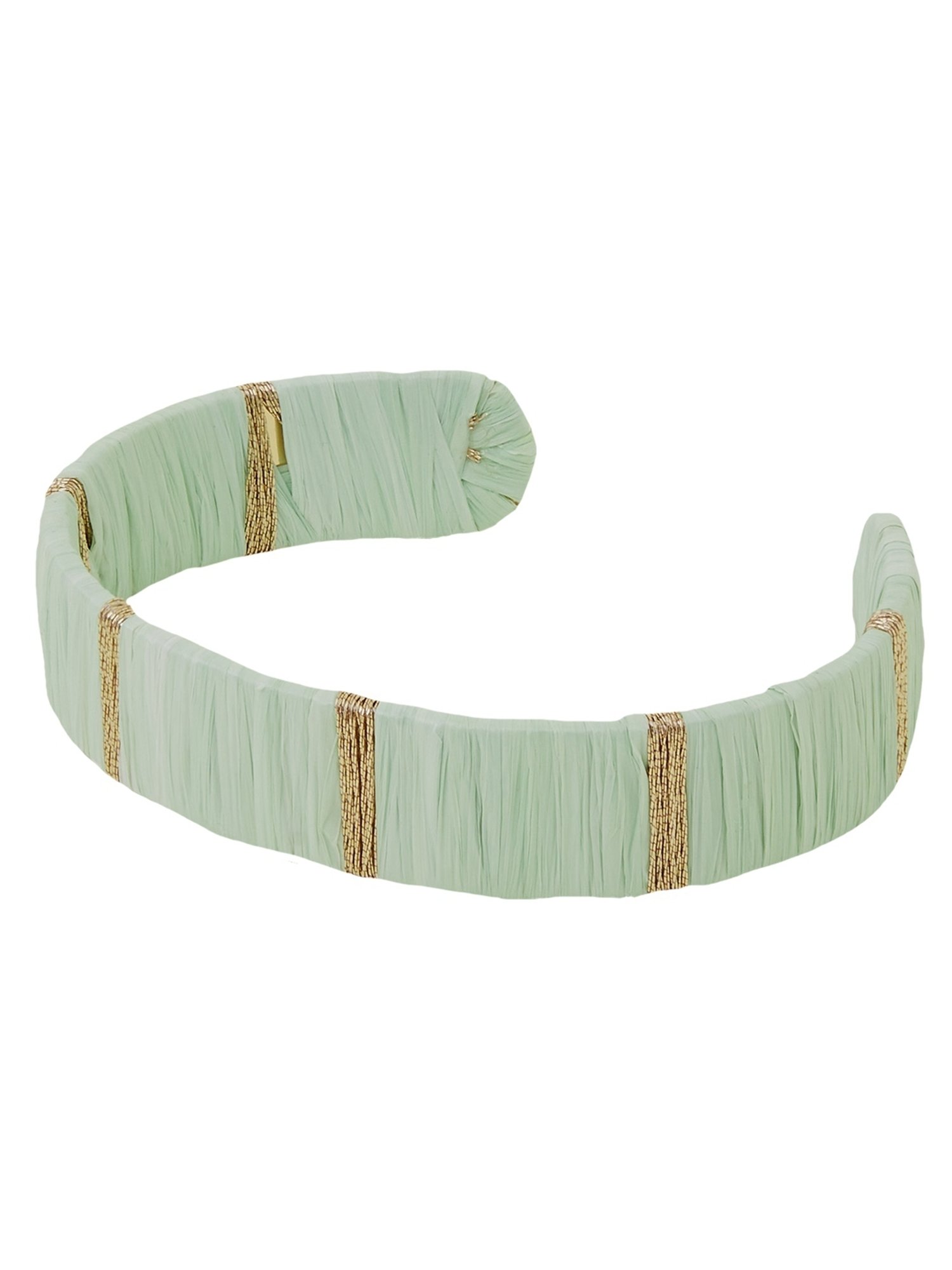Accessorize London Women's Mint Wrapped Bangle Bracelet