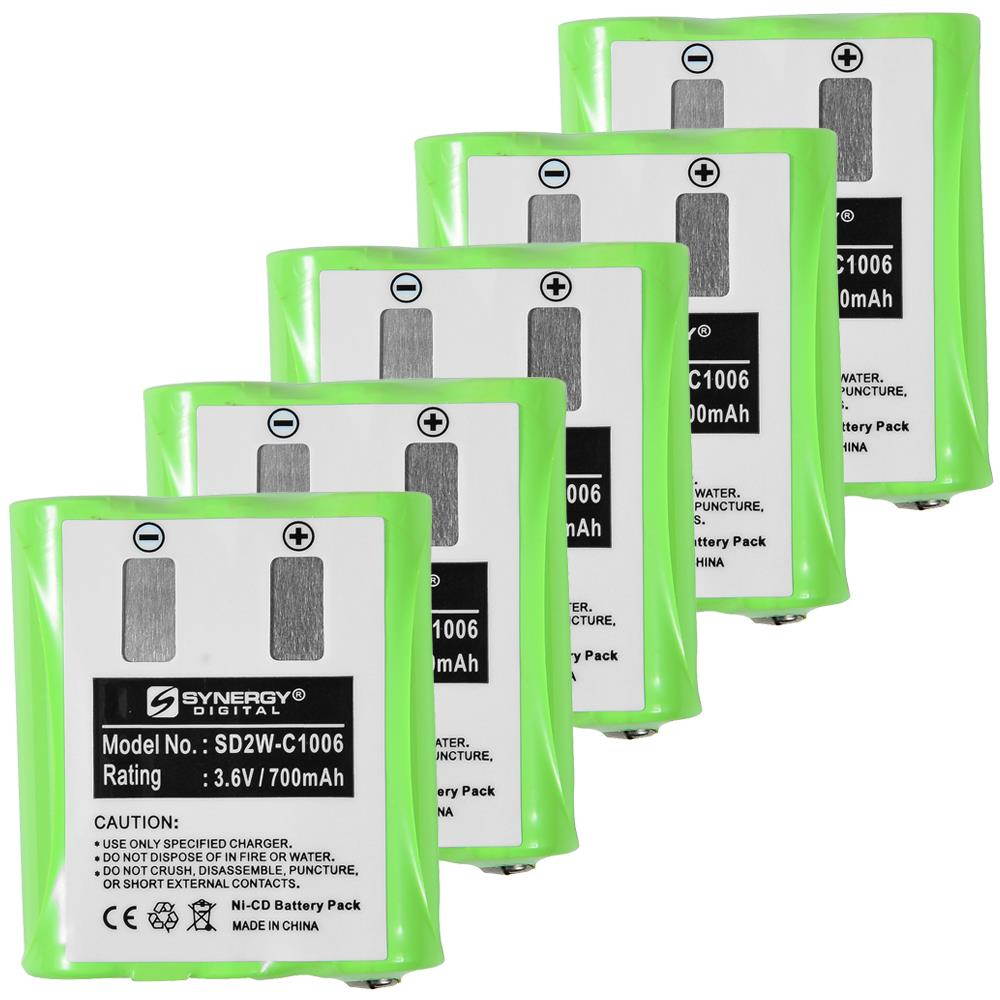 Motorola T9500 2-Way Radio Battery Combo-Pack includes: 5 x SD2W-C1006 Batteries