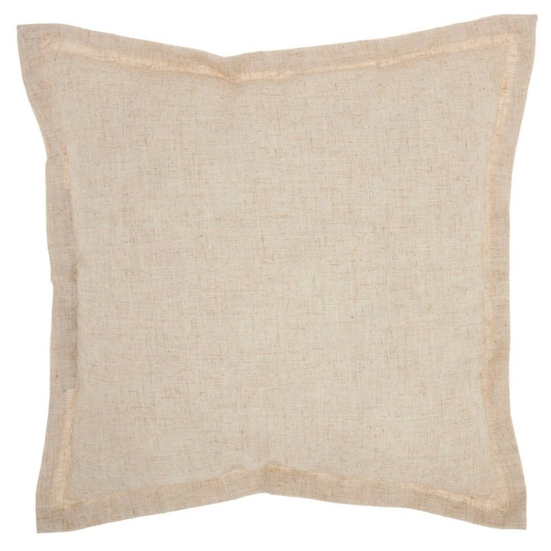 18"x18" Dream Love Hope Believe Throw Pillow Natural - Kathy Ireland Home