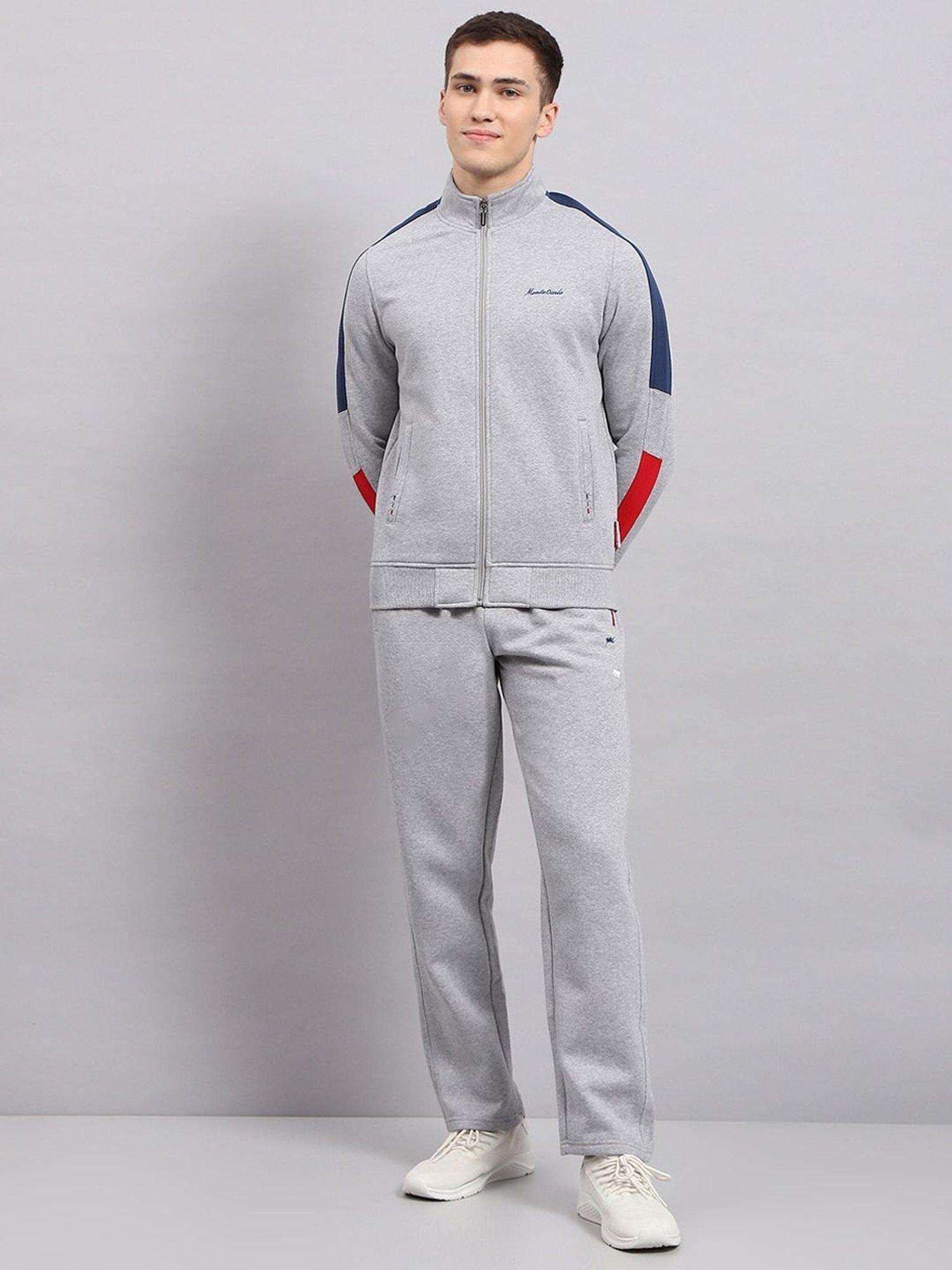 Monte Carlo Grey Regular Fit Tracksuit