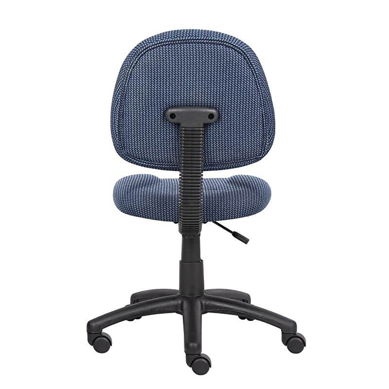 Perfect Posture Delux Fabric Task Chair without Arms in Blue