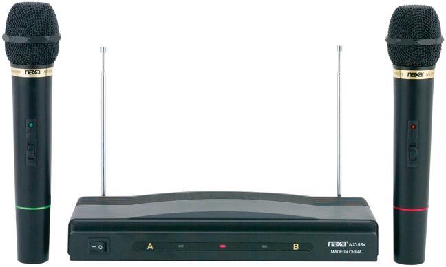NAXA NAM-984 Naxa 2 Wireless Microphone Setup