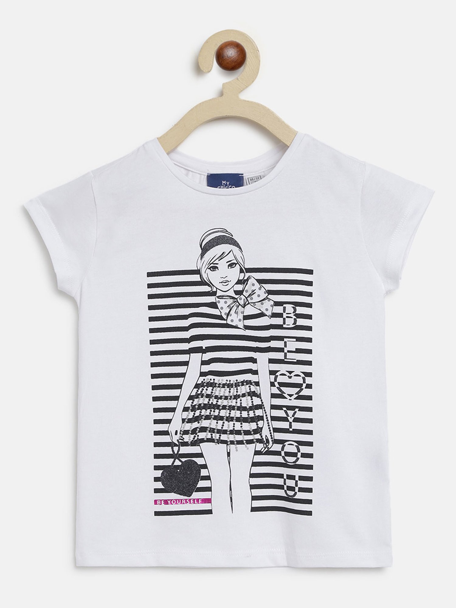 Chicco Kids White Printed Top