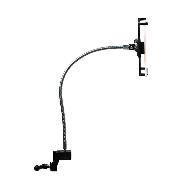 HeavyDuty Security Gooseneck Clamp Stand for 714quot TabletsApple iPad 102Inch 7th Gen iPad Air 3 iPad Mini 5 129Inch iPad Pro iPad Gen 6 amp More