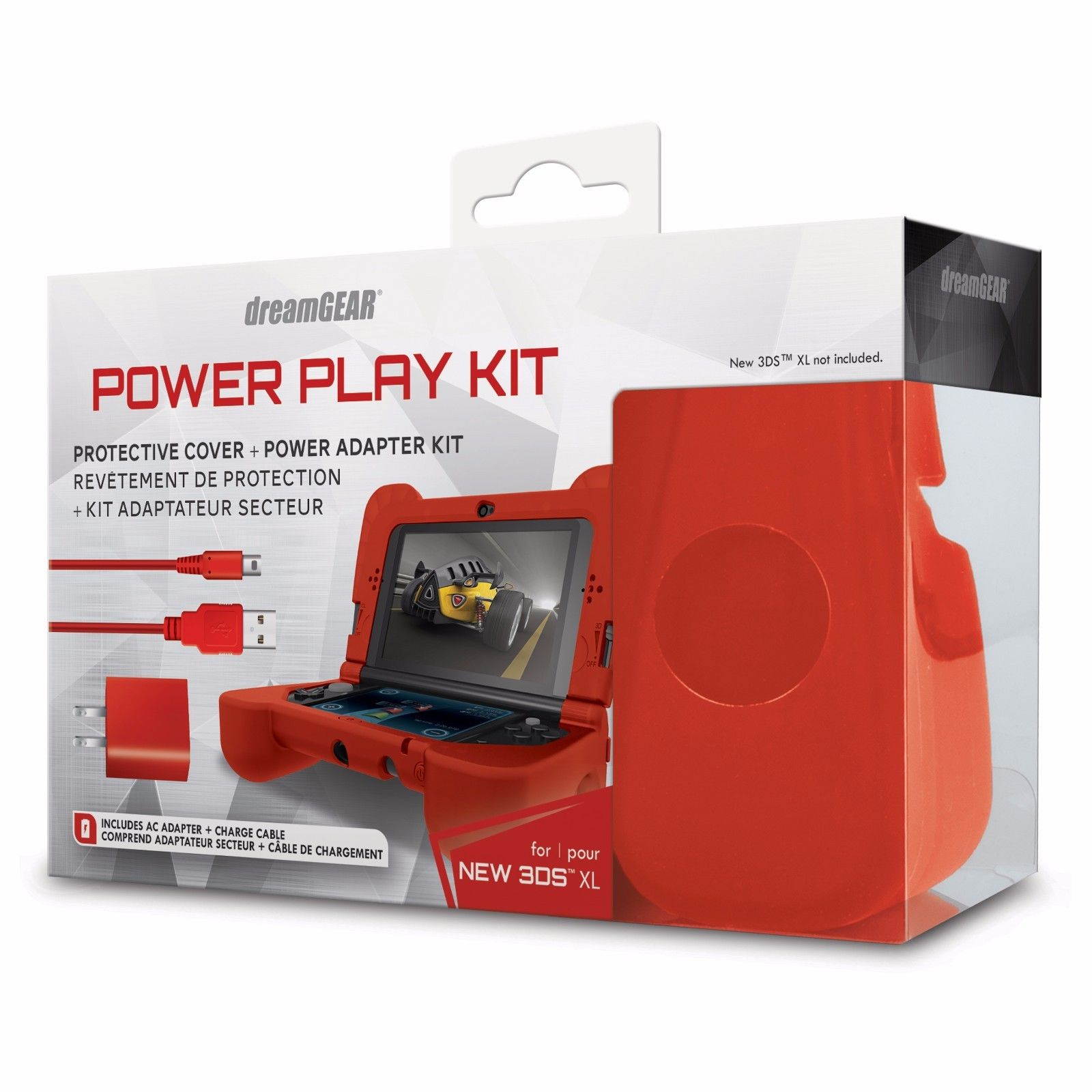 DREAMGEAR DG3DSXL-2275 Nintendo 3DS(R) XL Power Play Kit (Red)
