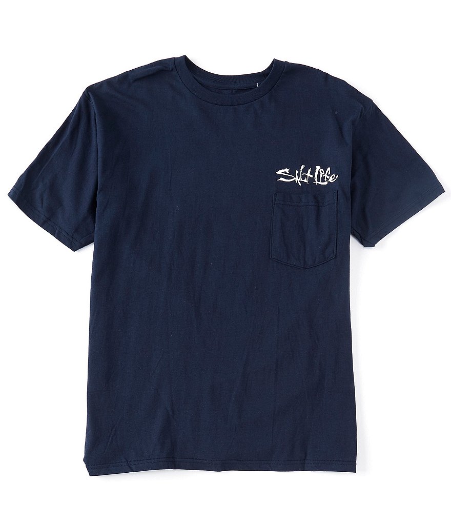 Salt Life Buoy Striper Short-Sleeve Pocket Tee
