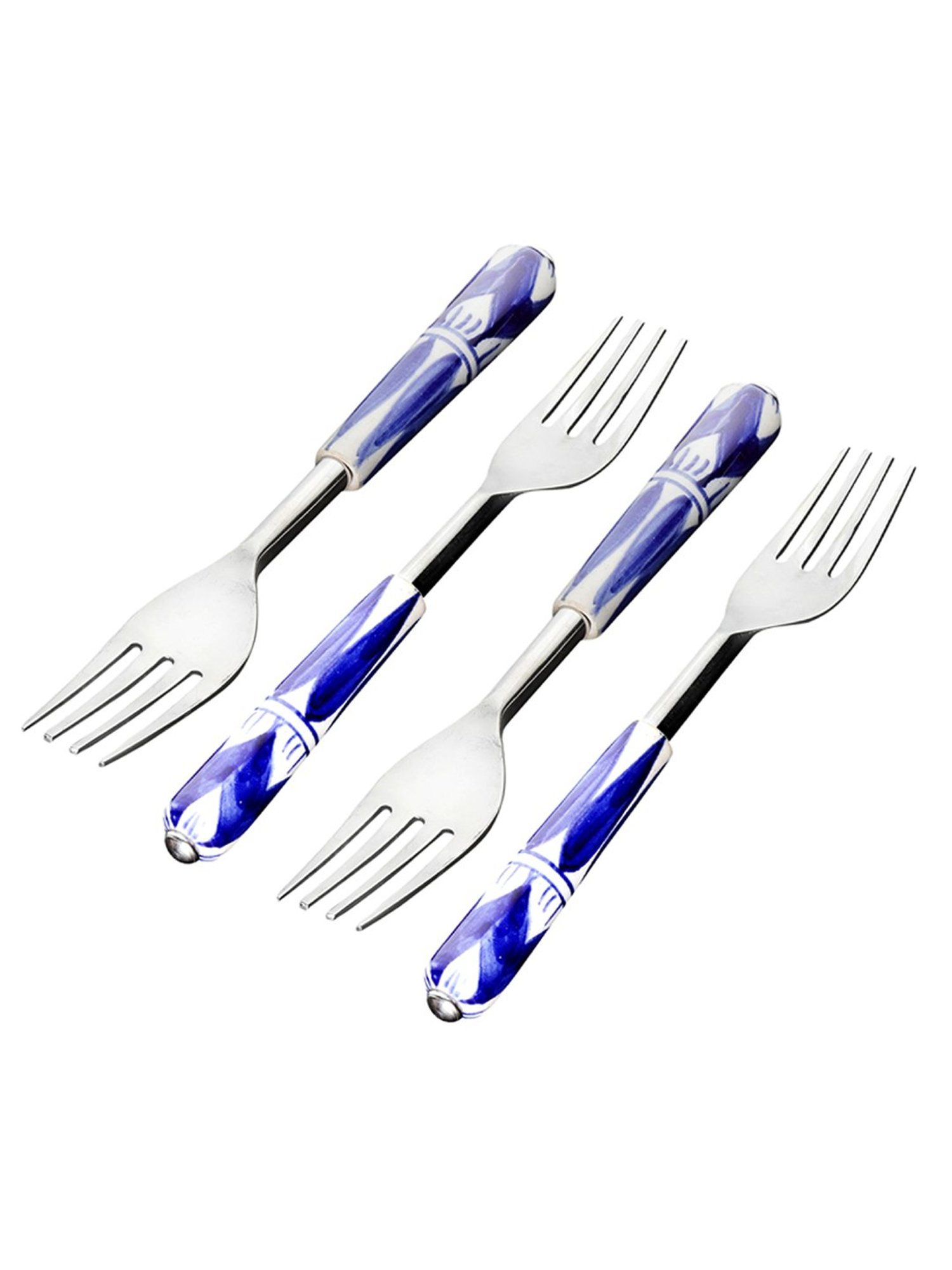 FnS Creta Silver Stainless Steel Dinner Fork - Set of 12