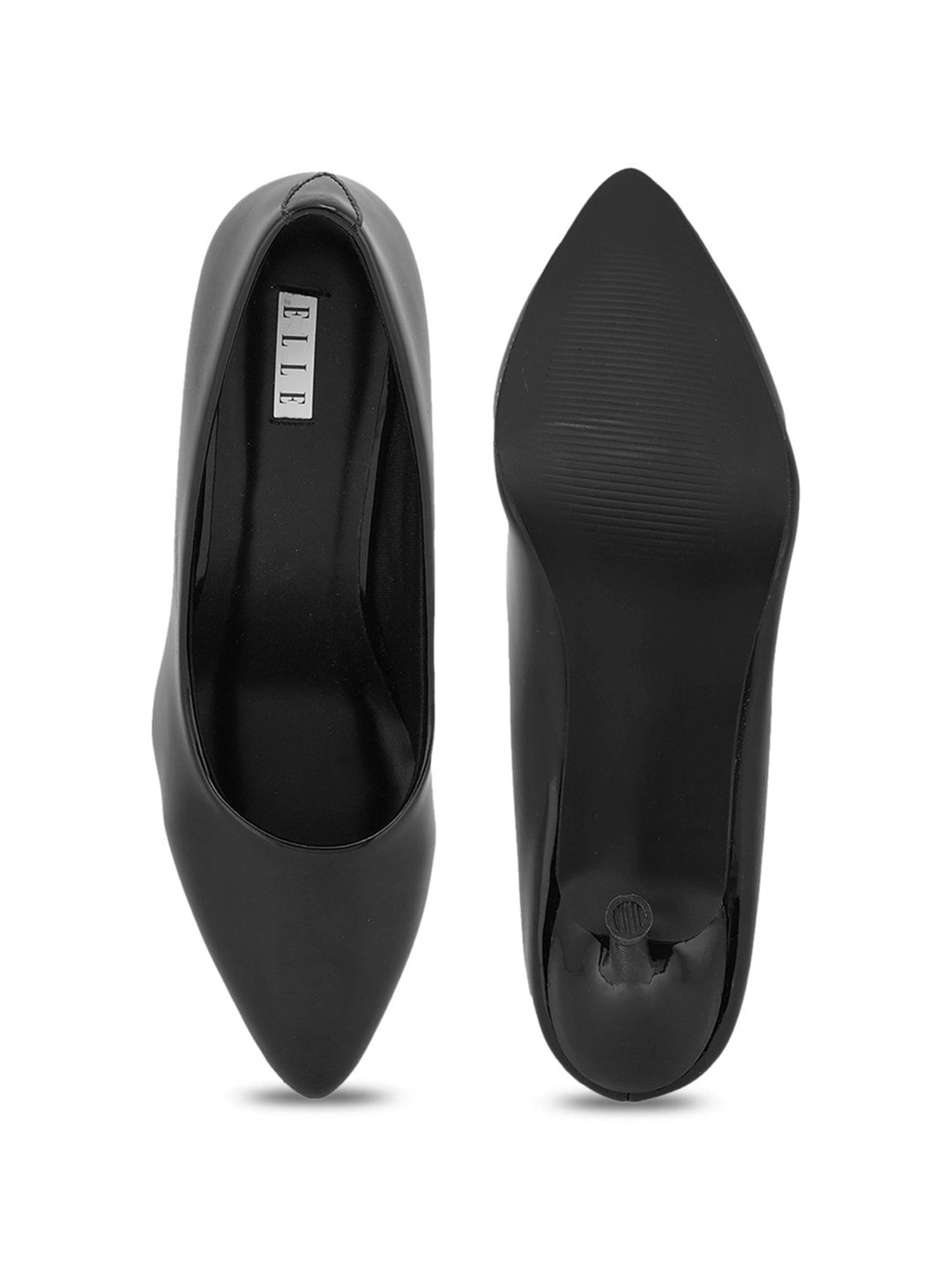 Elle Women's Black Stiletto Pumps