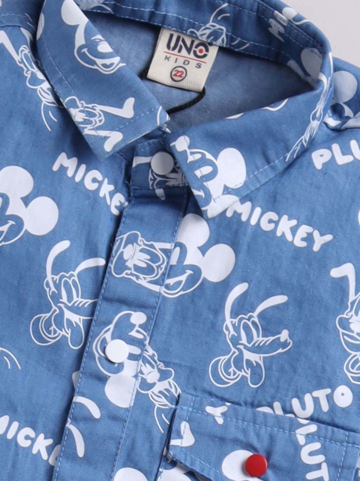 UNO KIDS Boys Sky Blue & White Printed Top & Short sets