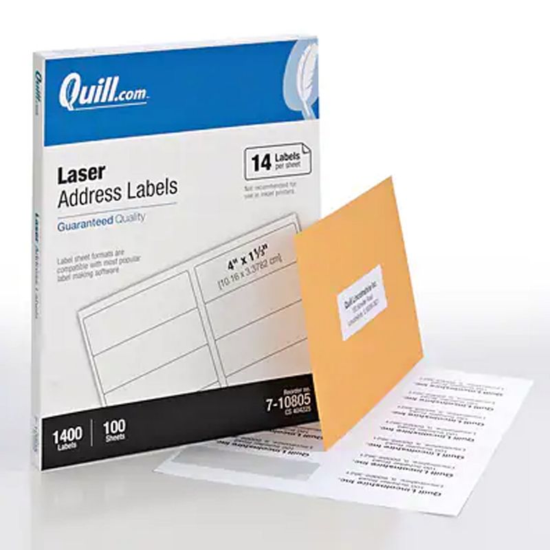 MyOfficeInnovations Laser/Inkjet Address Labels 1" x 2 5/8" Clear 30 Labels/Sheet 575748