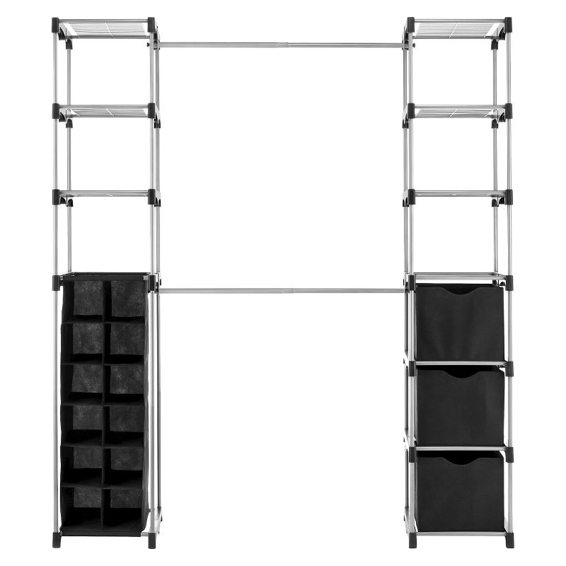 Honey-Can-Do 2-Tier Nesting Bamboo Shoe Rack