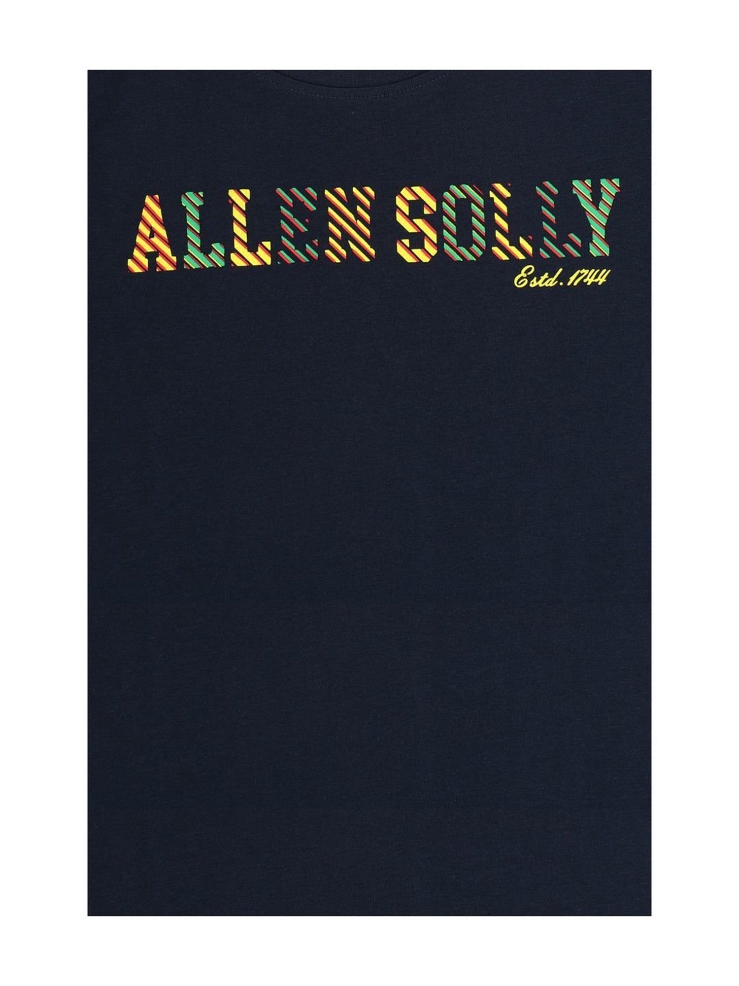 Allen Solly Junior Black Cotton Graphic T-Shirt