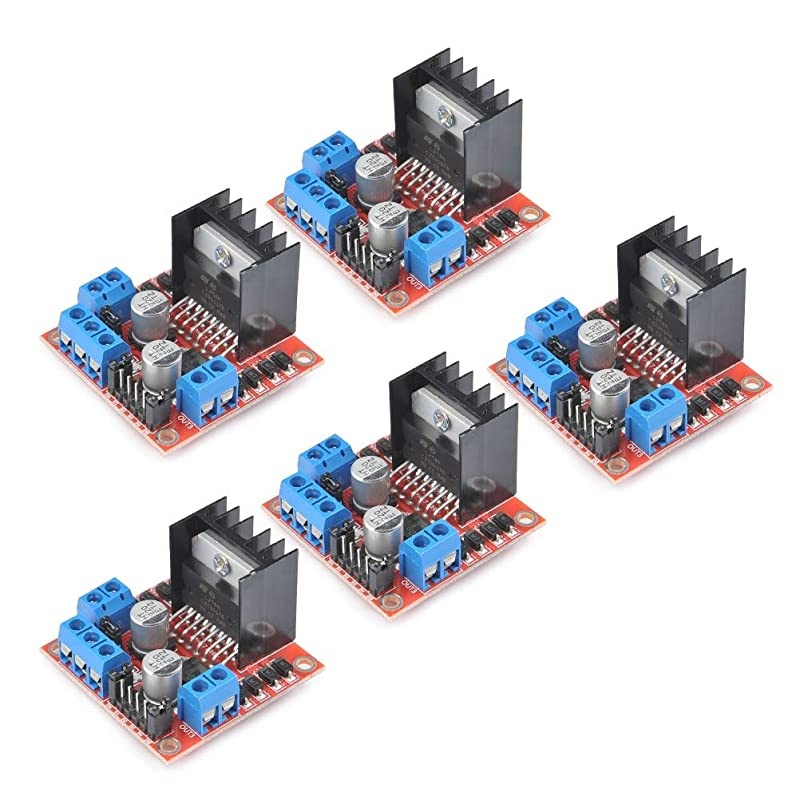 5Pack L298N Stepper Motor Driver Controller Board Dual H Bridge Module for Arduino Electric Projects