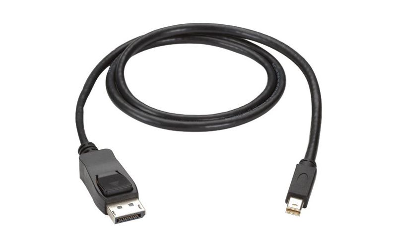 Black Box Mini DisplayPort to DisplayPort Cable, MM, 3-ft. (0.9-m) - 6 ft DisplayPort/Mini DisplayPort A/V Cable for Audio/Video Device, Notebook