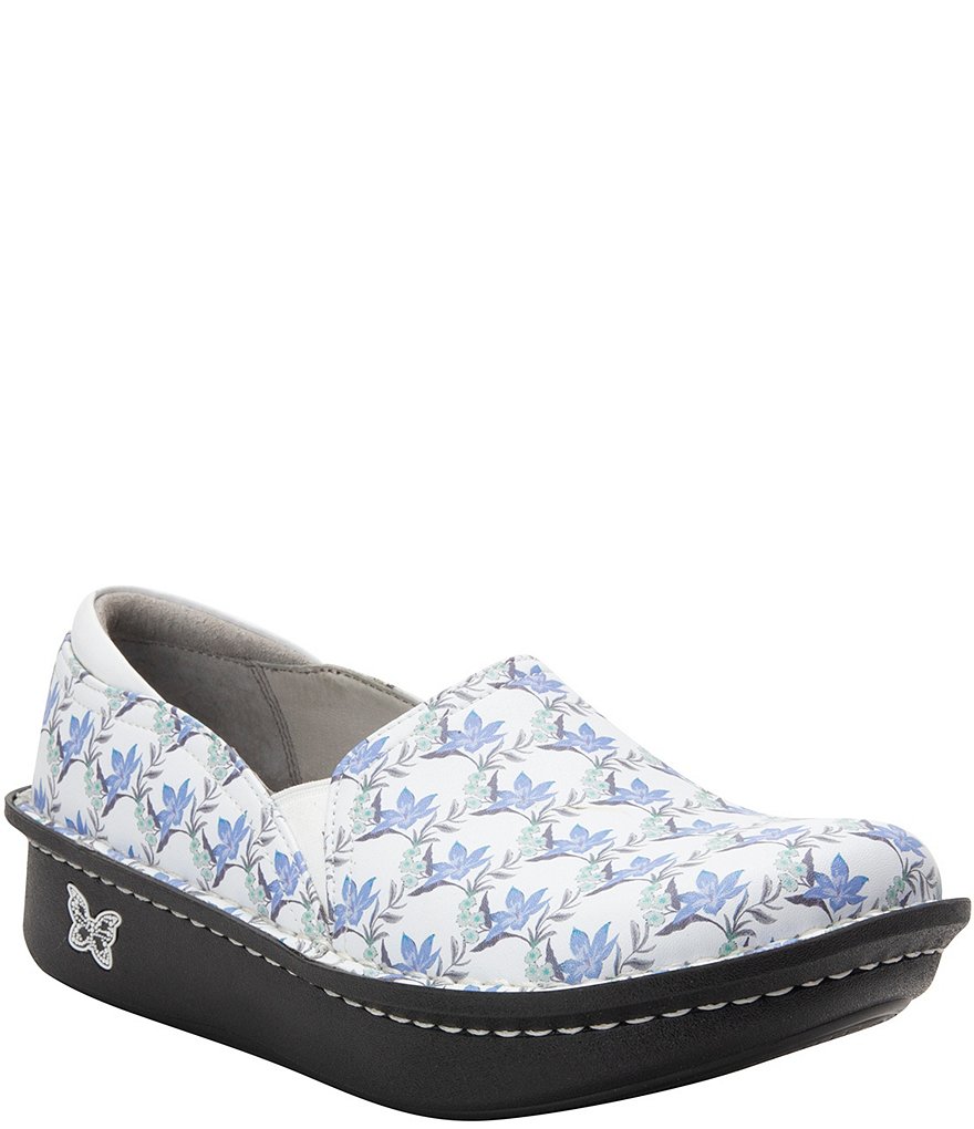 Alegria Debra Aloha White Clogs