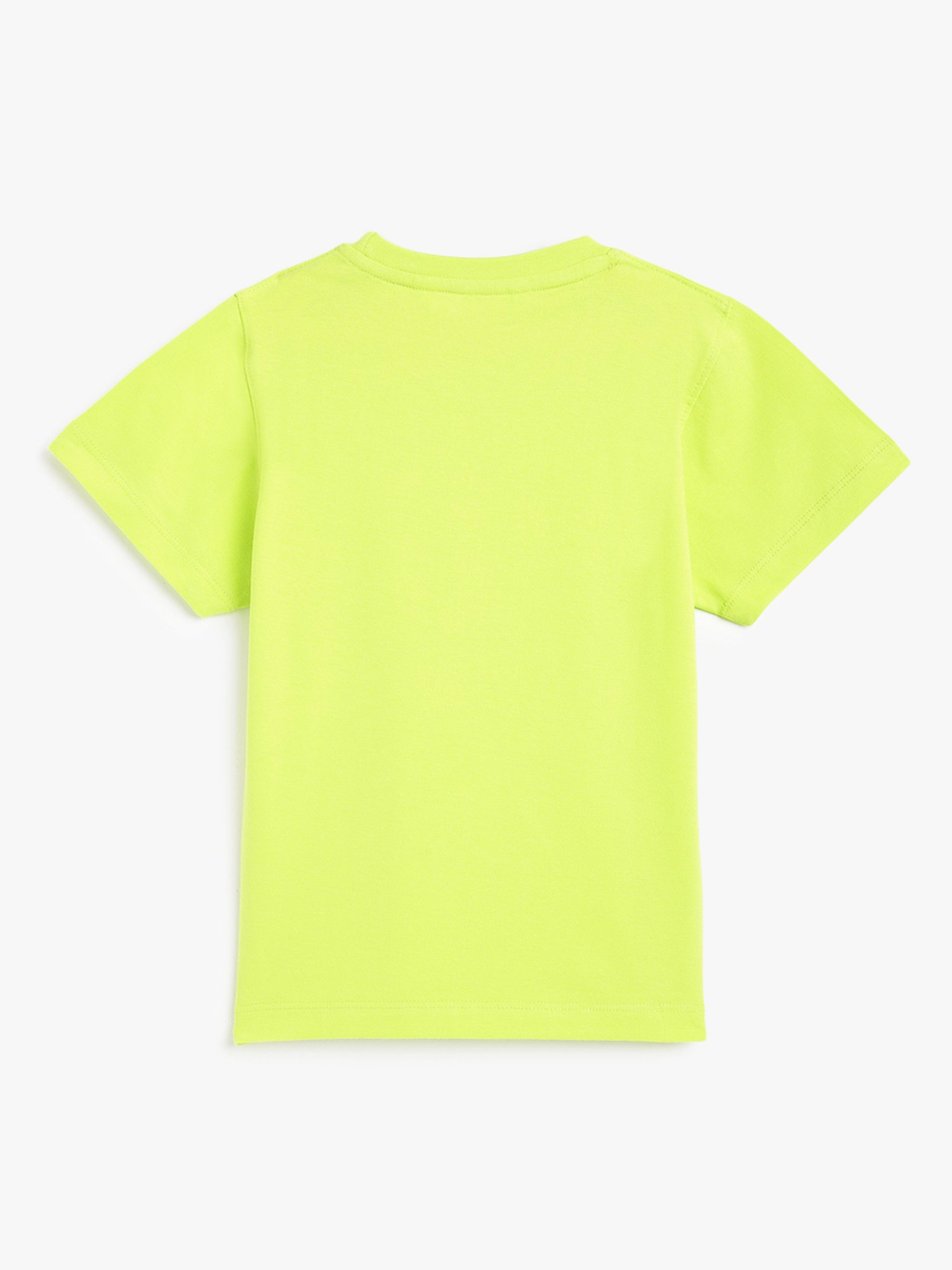 Campana Kids Lime Green Printed T-Shirt