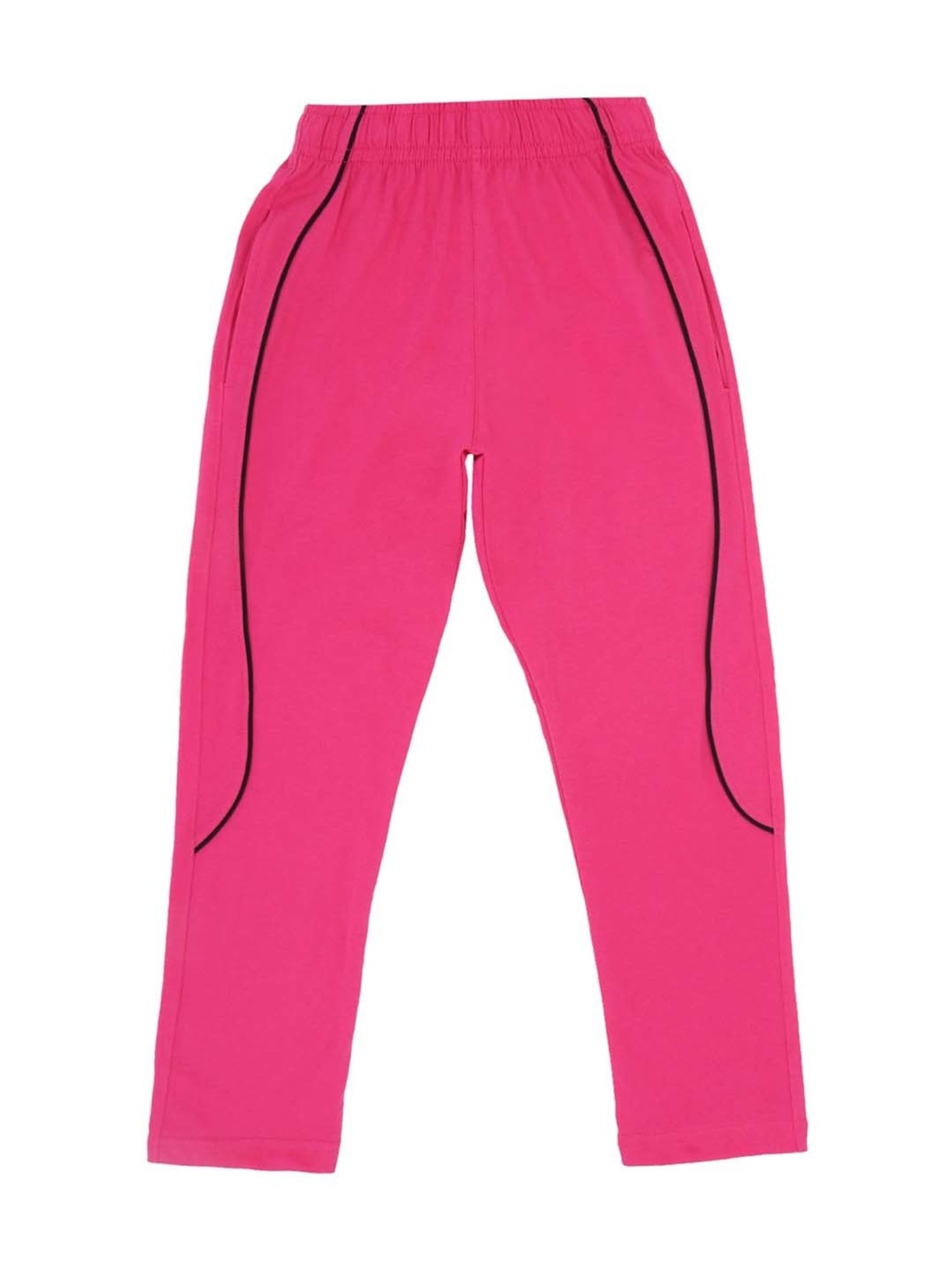 Pantaloons Junior Black Cotton Printed Trackpants