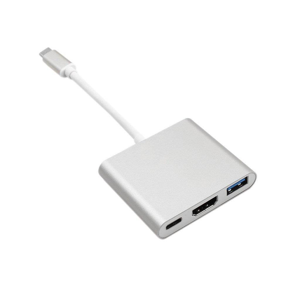 USB 3.1 Type-C to 4K HDMI USB 3.0 Adapter 3-in-1 Hub For Apple for Macbook
