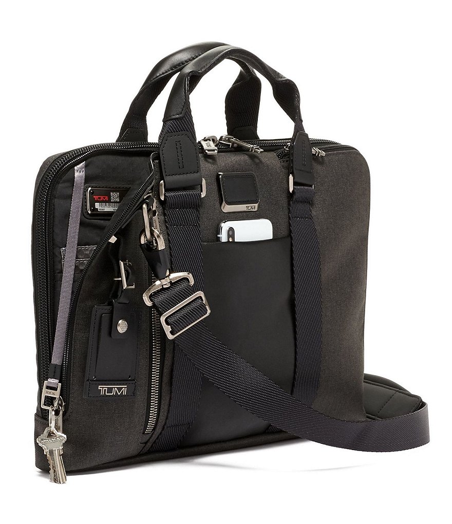 Tumi Alpha Bravo Aviano Black Slim Briefcase