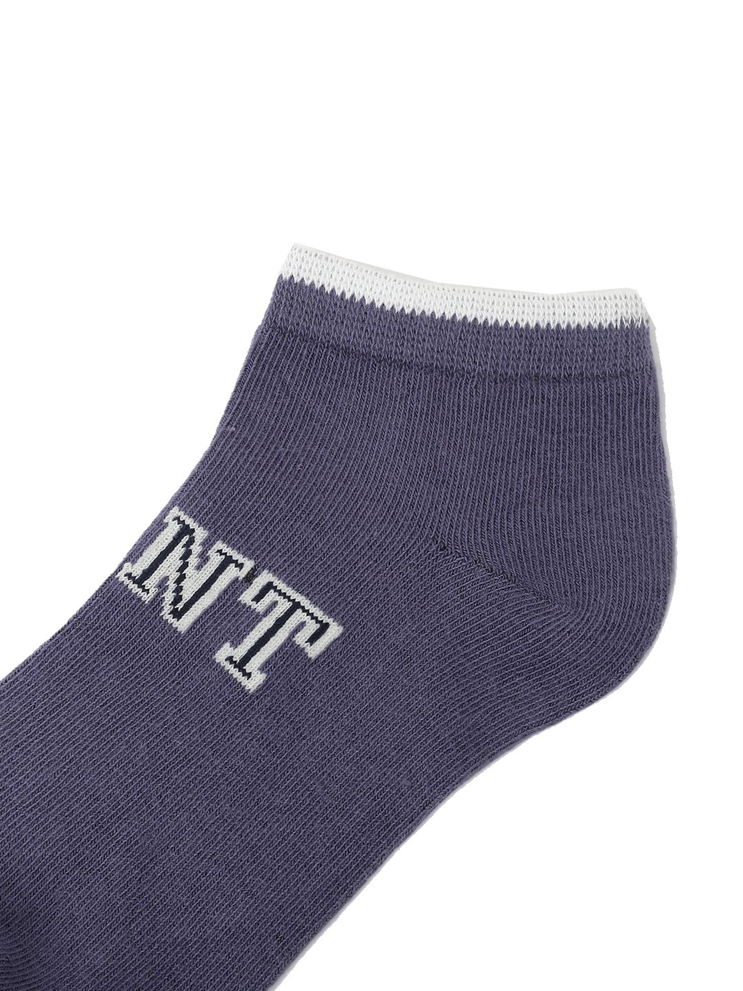 Gant Ankle Length Multicolor Cotton Solid Large Socks - Pack of 5