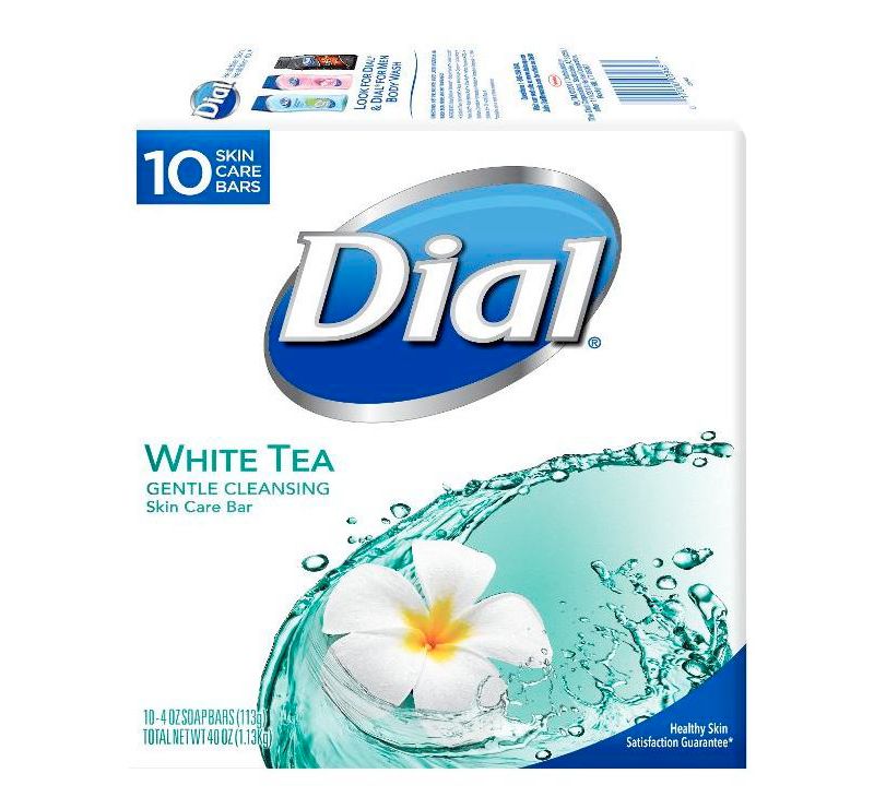 Dial Skin Care White Tea Bar Soap - 10pk - 4oz each