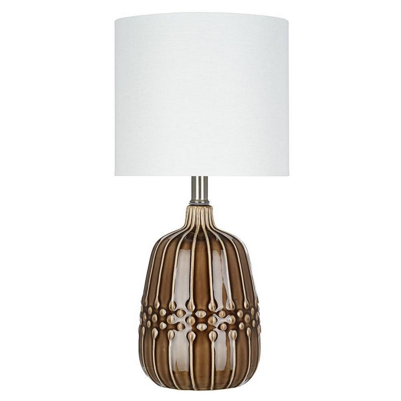 19" Ceramic Accent Lamp Bronze  - Cresswell Lighting